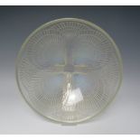 RENÉ LALIQUE (1860-1945). AN EARLY 20TH CENTURY COQUILLES PATTERN OPALESCENT GLASS BOWL, impressed