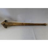 A 19TH CENTURY NATIVE AMERICAN NORTH WEST COAST WAR CLUB, (Canada / Alaska)