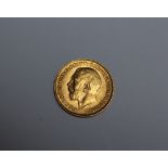 A GEORGE V HALF SOVEREIGN DATED 1914