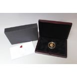 A CASED LIMITED EDITION 2017 COOK ISLANDS 916 GOLD PROOF ONE HUNDRED DOLLARS PRINCESS DIANA 20TH