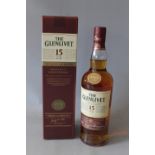 A BOXED 70cl BOTTLE OF 'THE GLENLIVET' 15 YEAR OLD MALT SCOTCH WHISKEY, 'The French Oak Reserve'