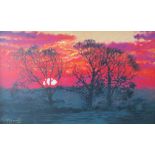ROLF HARRIS (b.1930). 'Winter Sunrise', signed lower left, No 55/195, artist proof, giclee paper and