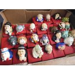 TWENTY FIVE BOXED KEVIN FRANCIS FACE POTS