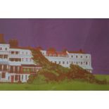 GEOFFREY ELLIOTT (XX). British school, 'Lewes Crescent', signed in pencil lower right, coloured