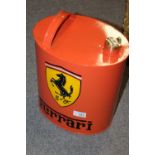 A MODERN REPRODUCTION ORANGE FERRARI JERRY CAN HEIGHT - 35CM