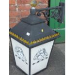 A WALL MOUNTABLE BANKS' LANTERN H-72 CM