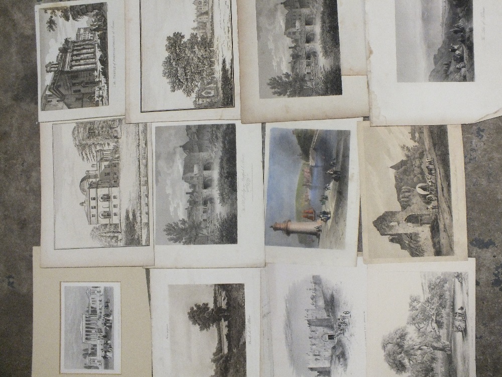 A SMALL TRAY OF FRAMED ENGRAVINGS AND EPHEMERA TO INCLUDE SHEET MUSIC, LANDSCAPES ETC - Image 5 of 6