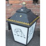 A WALL MOUNTABLE BANKS' LANTERN H-72 CM