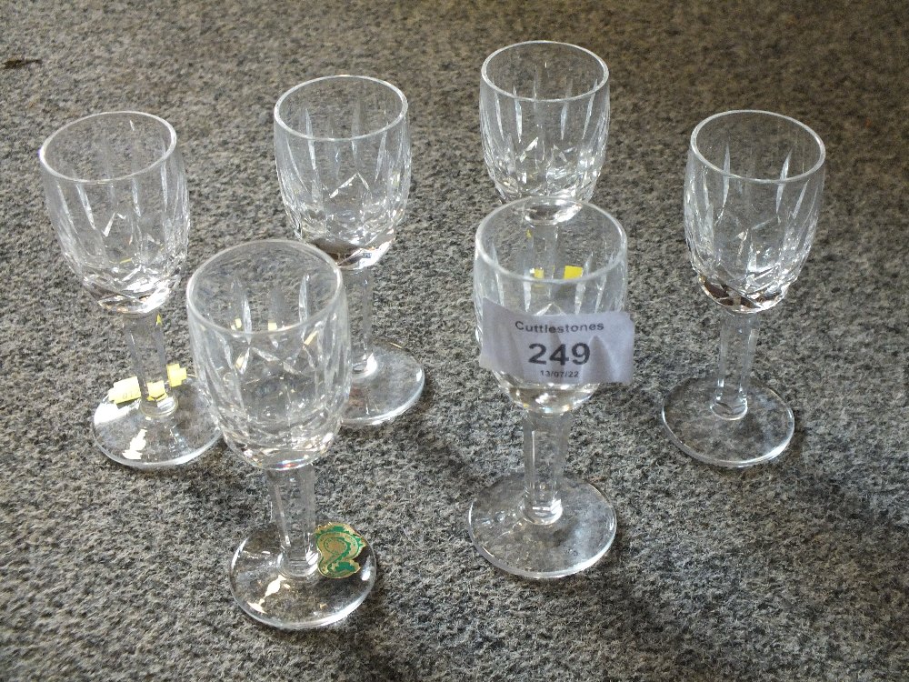 TWO SETS OF SIX WATERFORD CRYSTAL DRINKING GLASSES - H 10 CM AND 11 CM - Image 3 of 3