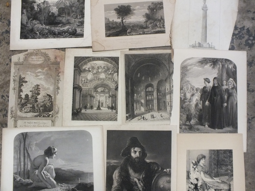A SMALL TRAY OF FRAMED ENGRAVINGS AND EPHEMERA TO INCLUDE SHEET MUSIC, LANDSCAPES ETC - Image 6 of 6