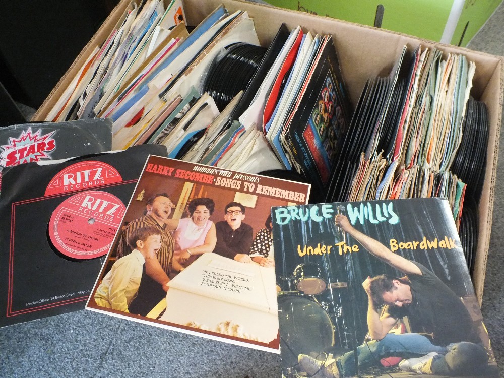 TWO BOXES OF ASSORTED 7" SINGLES