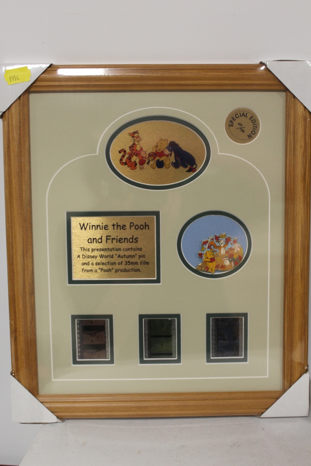 TWO FRAMED AND GLAZED WINNIE THE POOH INTEREST 35MM FILM DISPLAYS - Image 2 of 3