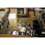 A TRAY OF GUINNESS COLLECTABLE'S TO INCLUDE PENS, SALT AND PEPPER SET ETC (TRAYS NOT INCLUDED)