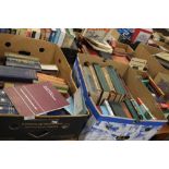 FOUR TRAYS OF MISCELLANEOUS BOOKS