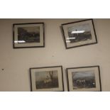 A SET OF FOUR FOX HUNT PRINTS IN LATER FRAMES