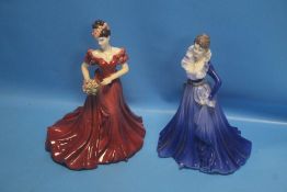 A PAIR OF COALPORT FIGURINES - 'ANNE' AND 'JENNY' (2)