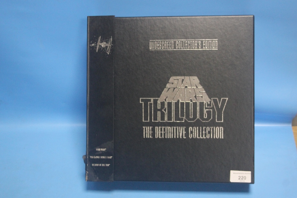 STAR WARS TRILOGY LASERDISC BOXED SET, widescreen collectors' editionCondition Report:There is water