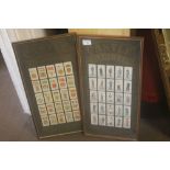 A COLLECTION OF FRAMED AND GLAZED CASTLE CIGARETTE CARDS