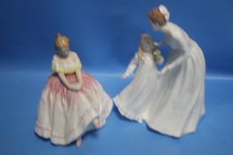 TWO ROYAL DOULTON FIGURINES - 'JUST FOR YOU' HN3355 AND 'MARIE' HN3357 (2)