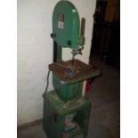 A TULLCO 14" WOOD BANDSAW AND STAND