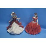 TWO ROYAL DOULTON FIGURINES - 'ENGLISH ROSE' HN 5029 AND 'GEORGIA' HN (2)