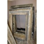 A COLLECTION OF 8 ASSORTED 19TH CENTURY GILT PICTURE FRAMES IN NEED OF RESTORATION - ASSORTED