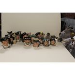 A QUANTITY OF ROYAL DOULTON AND OTHER CHARACTER JUGS