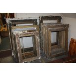 A COLLECTION OF 12 ASSORTED 19TH CENTURY GILT PICTURE FRAMES IN NEED OF RESTORATION - ASSORTED SIZES