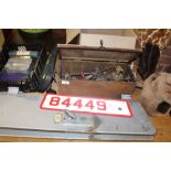 A QUANTITY OF ASSORTED COLLECTABLES TO INCLUDE A VEHICLE MIRROR, LOCKER STYLE DOORS, GAUGES ETC