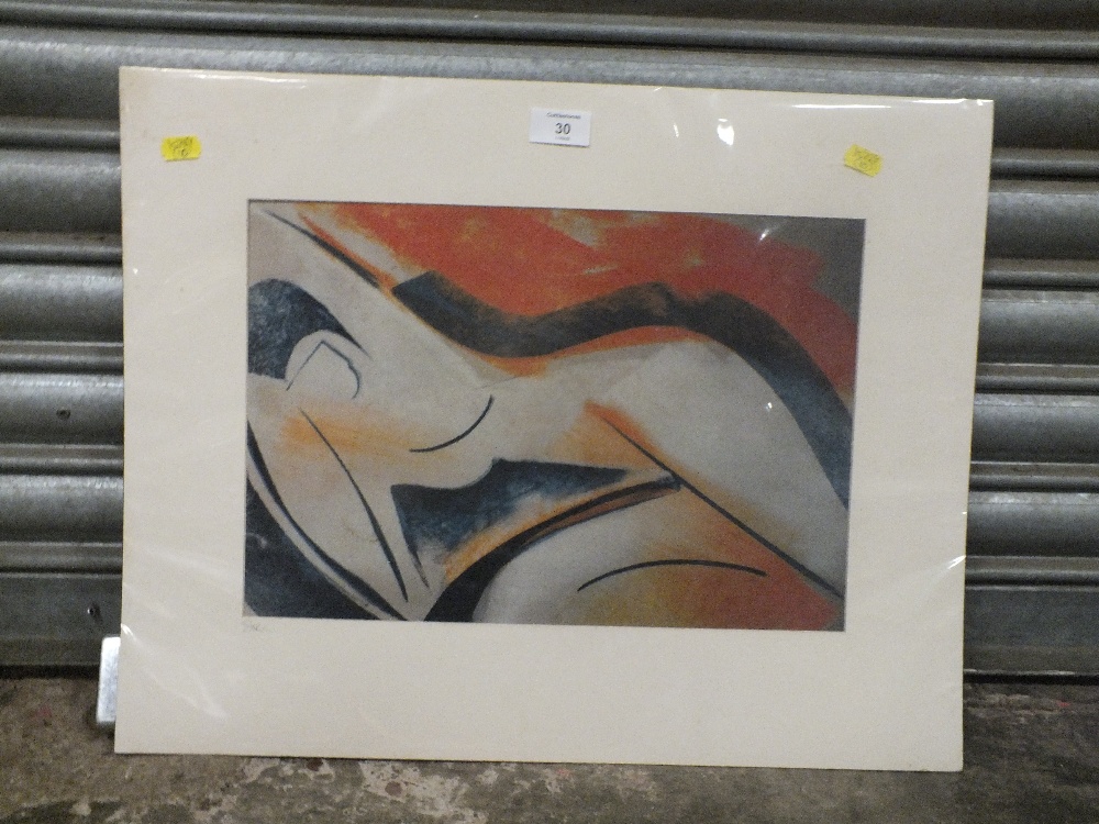 TWO UNFRAMED MOUNTED MODERNIST NUDE STUDIES SIGNED MARY STORK IN PENCIL TO MOUNTS - Bild 2 aus 4