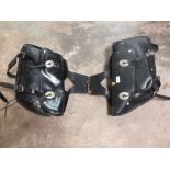 SET OF LEATHER PANNIERS