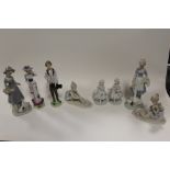 A SELECTION OF CERAMIC FIGURES