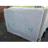 A DOUBLE BED BASE WITH 5FT MATTRESS