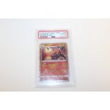 A POKEMON 2018 JAPANESE SUN AND MOON CHARIZARD - HOLLOW DRAGON STORM PSA10 GRADED - GEM MINT CARD