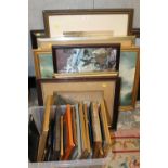 A LARGE QUANTITY OF WATERCOLOURS AND PRINTS