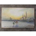 A PAIR OF UNFRAMED WATERCOLOURS BY ANTON ANTON PERUGINI- BOTH SIGNED LOWER RIGHT AND TITLED LOWER