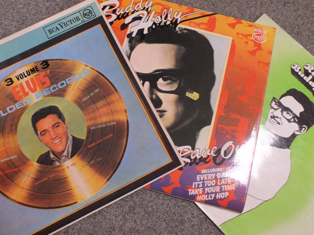 A BOX OF LP RECORDS AND 7" SINGLES AND LP RECORDS TO INCLUDE JEAN MICHEL JARRE, ELVIS ETC - Bild 3 aus 4