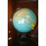 AN ILLUMINATING DESK TOP GLOBE