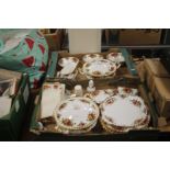 TWO TRAYS OF ROYAL ALBERT "OLD COUNTRY ROSES"