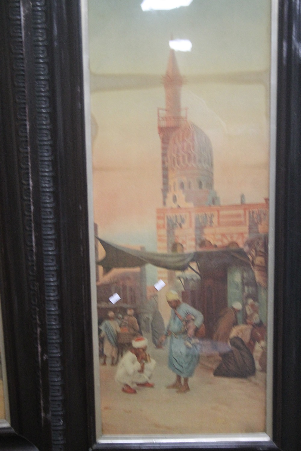 TWO FRAMED PRINTS OF CONTINENTAL SCENES, 126.5 X 63 CM (2) - Image 2 of 3