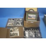 A BOX OF POSTCARDS AND PHOTOGRAPHS, EARLY TO MID 20TH CENTURY, MOSTLY WELSH INTEREST