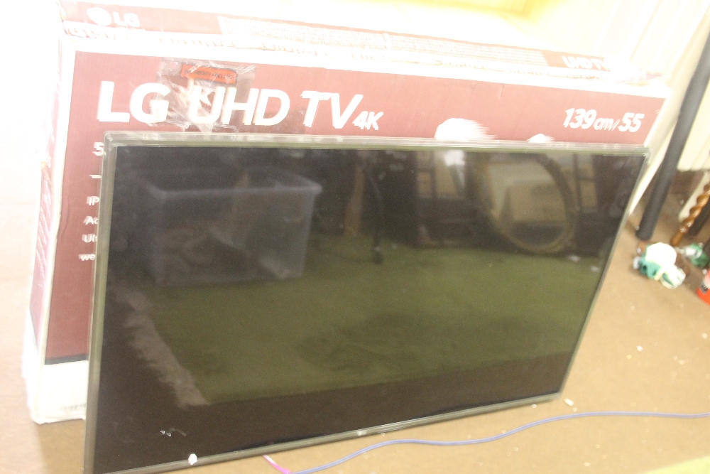 AN LG UHD 4K TV NO REMOTE, NO STAND AND NO CABLE