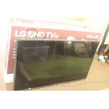 AN LG UHD 4K TV NO REMOTE, NO STAND AND NO CABLE