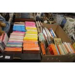 TWO TRAYS OF OS MAPS. WALKING GUIDES ETC