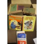 A BOX OF MISCELLANEOUS BOOKS TO INCLUDE CHILDREN'S INTEREST TOGETHER WITH A SMALL COLLECTION OF