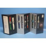 A SWATCH OLYMPIC GAMES WATCH COLLECTION IN ORIGINAL DISPLAY PACKAGING