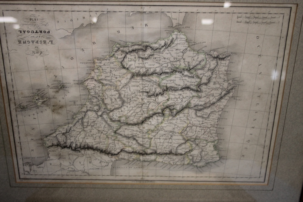 TWO FRAMED ANTIQUE MAPS OF SPAIN, ROLLIN 1741 AND DE LA MARCHE 1838, 57 X 44.5 CM AND 40.5 X 33.5 CM - Image 2 of 3