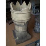 AN ANTIQUE CHIMNEY POT A/F