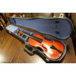 A MODERN LARK 4/4 VIOLIN IN CASE