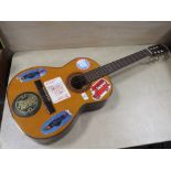 A TERADA N0.500 ACOUSTIC GUITAR WITH TWO CARRY BAGS